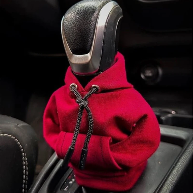 Housse de changement de vitesse de voiture à capuche, couvercle de levier  de vitesse, couvercle de changement de vitesse à capuche, sweat à capuche  de changement de vitesse, sweat à capuche de