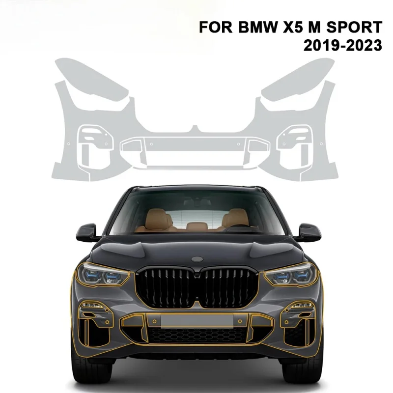 

TPU Protection Film For BMW X5 G05 M Sport 2019-2023 Front Rear Headlights Trunk Self Healing Invisible Transparent Body Sticker
