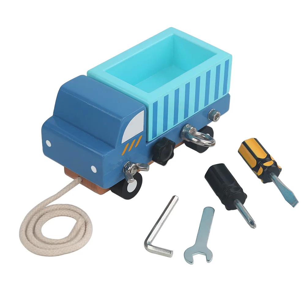 Nut Disassembly Busy Truck Educational Children's Toys Kids Birthday Gift Screw Car Model Screw Boys Creative Tool Assembled Toy 6