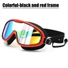 Big frame Professional Swimming Waterproof soft silicone glasses swim Eyewear Anti-Fog UV men women goggles color lens 1