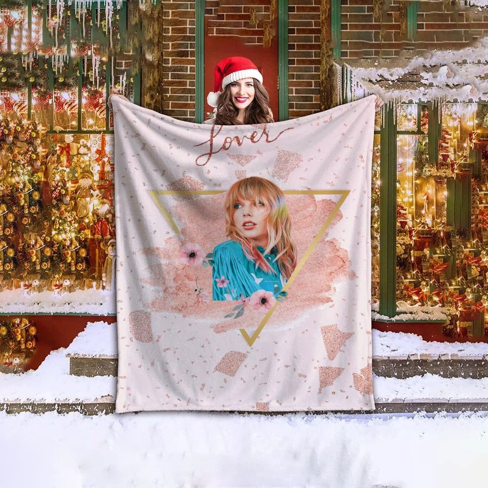 Taylor&innocent Thick Blankets for Winter Blanket King Size Fleece Blanket Large Home and Decoration Knitted Plaid Bed Throw 3