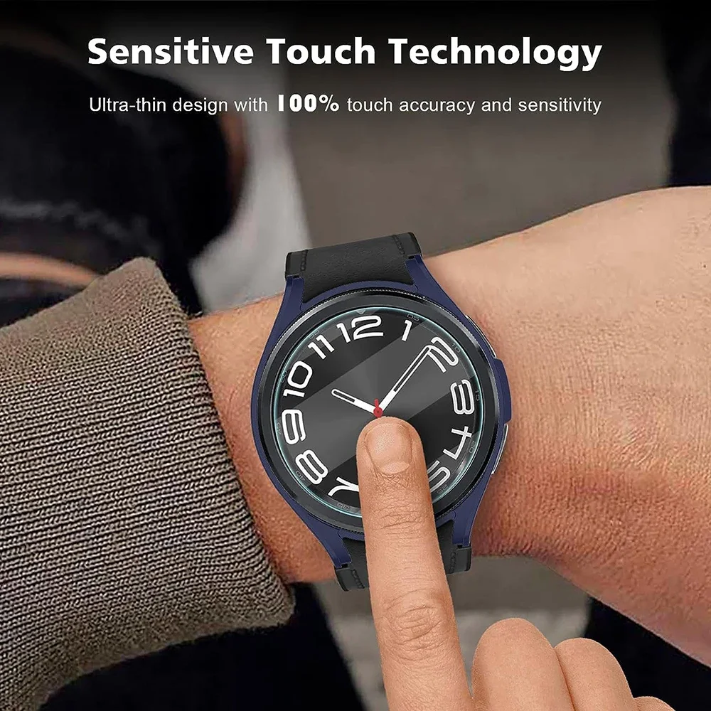 Watch Screen Protector Case Watch Cover Watch Protective Case Watch Case Watch Protective Cover Watch Screen Protector Watch Accessories For Samsung Galaxy Watch 6/6 Classic 40/44/43/47mm