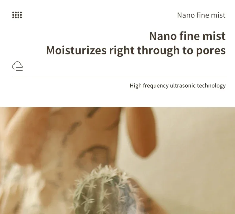 Description Picture 5 of itemSmall Flower USB Humidifier Portable Desktop Mini Water Replenishing Spray Home Ipx7 Waterproof Atomizer Diffuser
