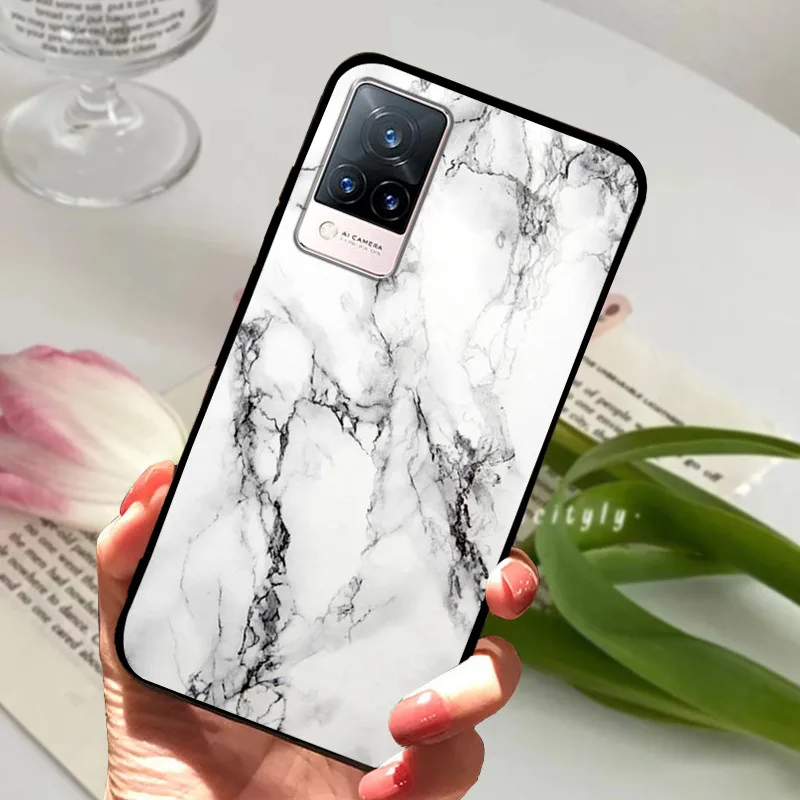 Soft Silicone Phone TPU Coque Cover for Vivo V21 Series - Protective s Shell
