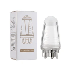 6ml Scalp Massager Roller Ball Brush for Hair Growth and Essential Oil Application (White)
