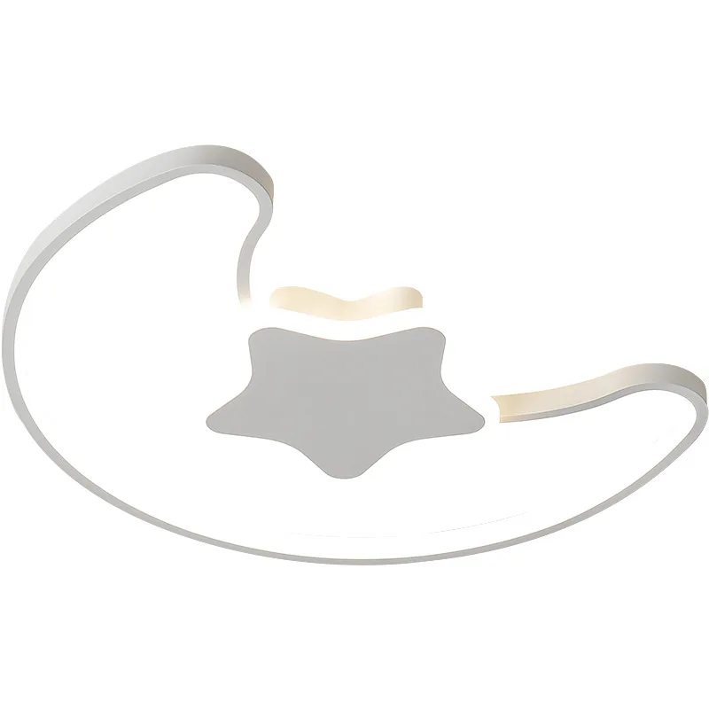 

Детская комната потолочная лампа современная простая креативная звезда и Луна теплая для мальчиков и девочек кабинет