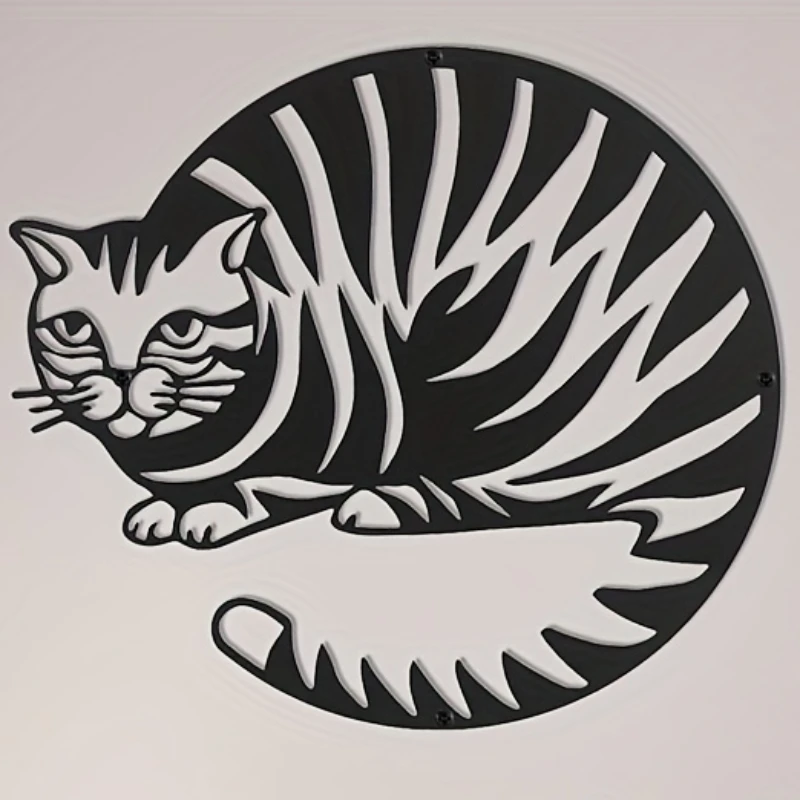 

Geometric Metal Cat Silhouette,Metal Cat Sign,Hanging Wall Decor Cats Lover Gift Wall Decor Metal Wall Hanging Room Decors