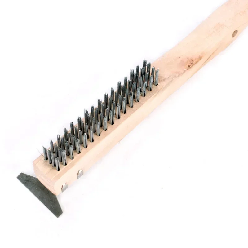 Heavy Duty Wire Brush Metal Steel Cleaning Brush Heavy Duty Wirebrush for Car Scratch Rust Removal & Welding Slag Cleaning 4