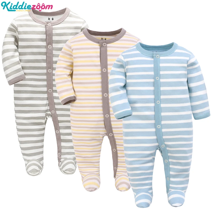 baby clothes in sets	 2022 Spring Baby Clothes Newborn Set 2/3 Pieces Pure Cotton Romper Long Sleeve Toddler Boy Casual Pajamas Infant Girl Jumpsuit Baby Clothing Set comfotable Baby Clothing Set