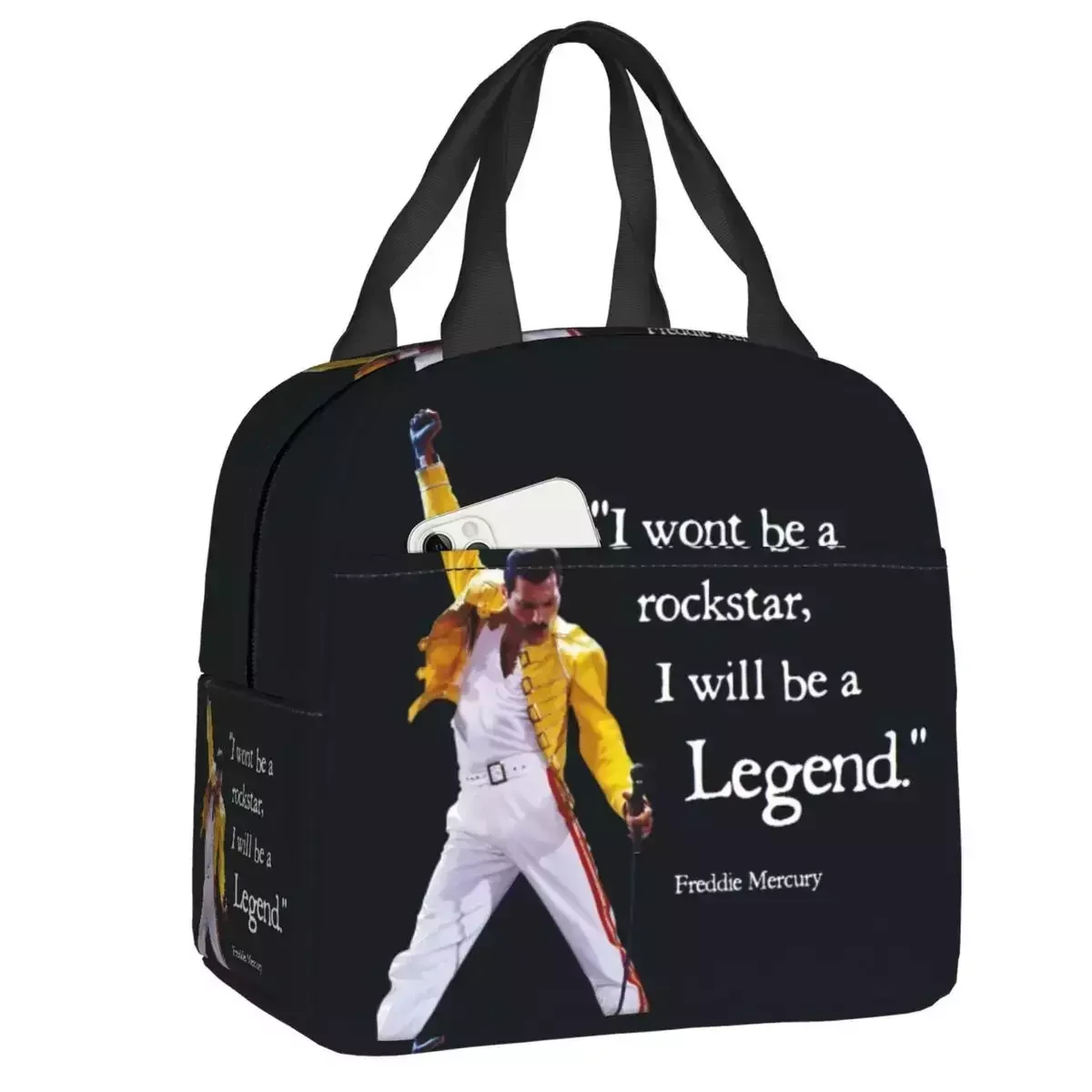 

Новинка 2023, Ланч-бокс с изоляцией Freddie Mercury рок Legend, британский певец, портативный охладитель, термо-бокс для детей, школьников
