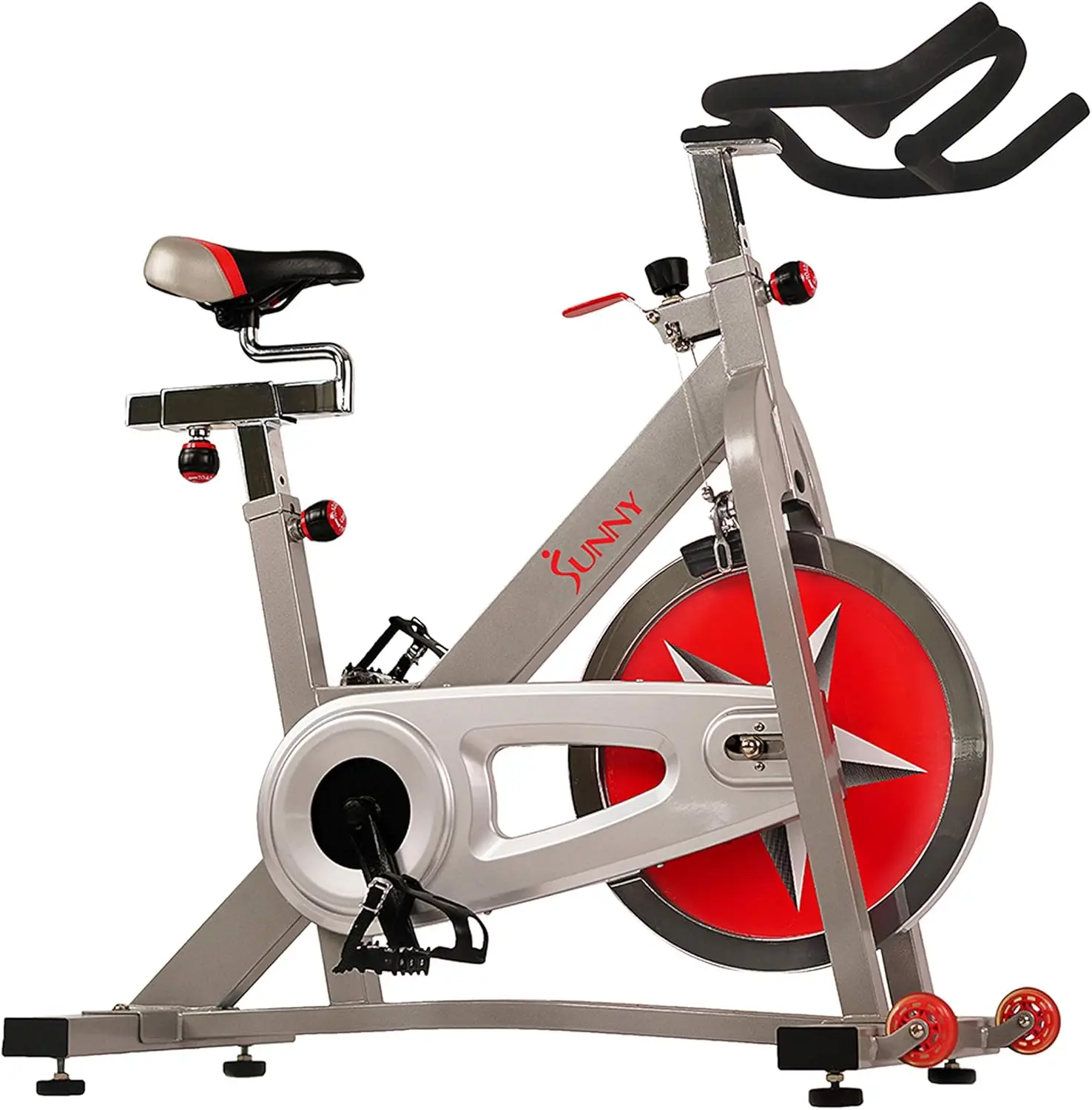 Health & Fitness Pro Cycling Stationary Bike, 40 LB Flywheel & 4-Way Adjustable Seat for Home Exercise Indoor Cycle/Card