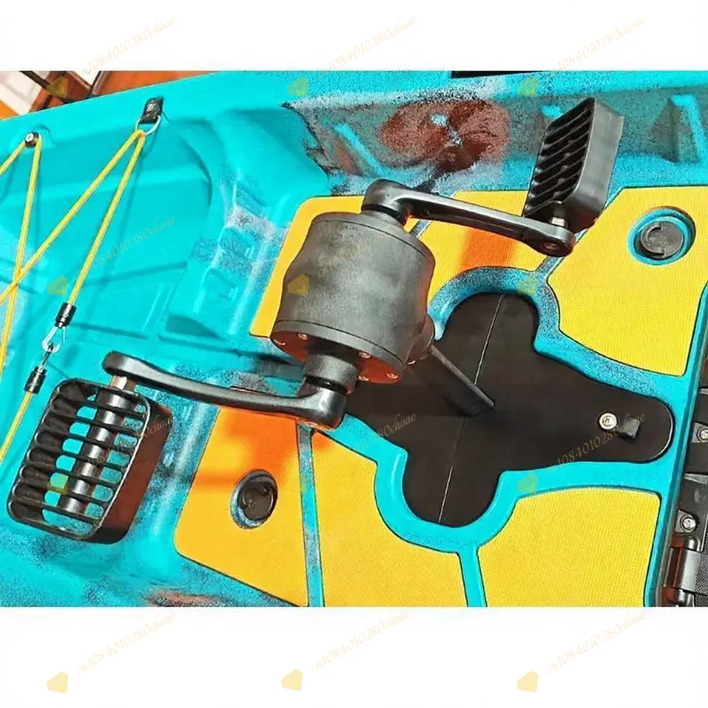 Lightweight plastic kayak pedal system - forward/backward pedal control for fin
