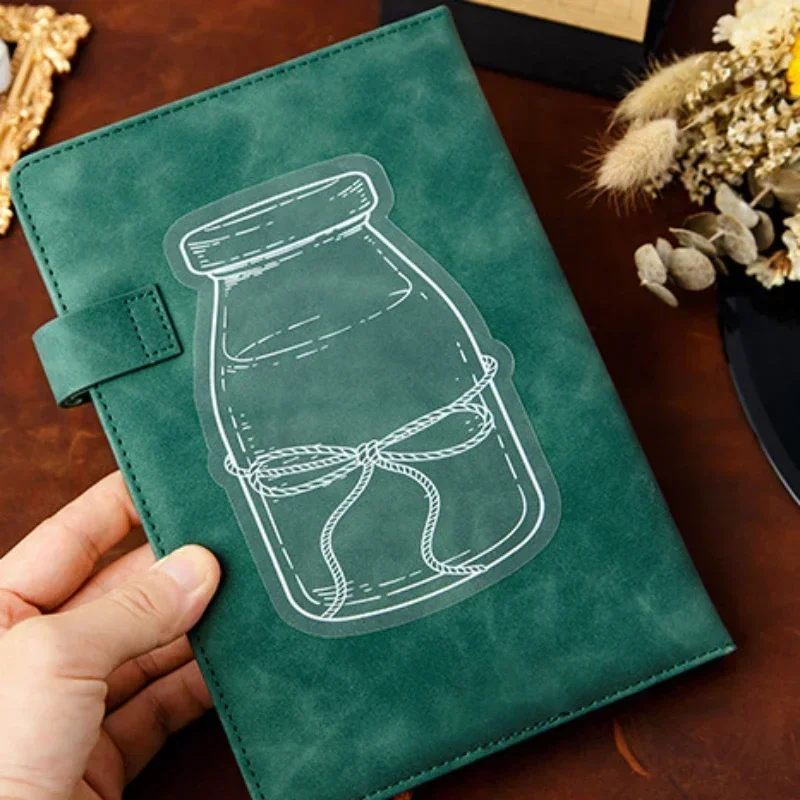 Transparent Glass Bottle Shape Flower Leaf Bookmark Making Cover DIY Handmade Plastic Sealed Plant Specimen Accessories 20pcs