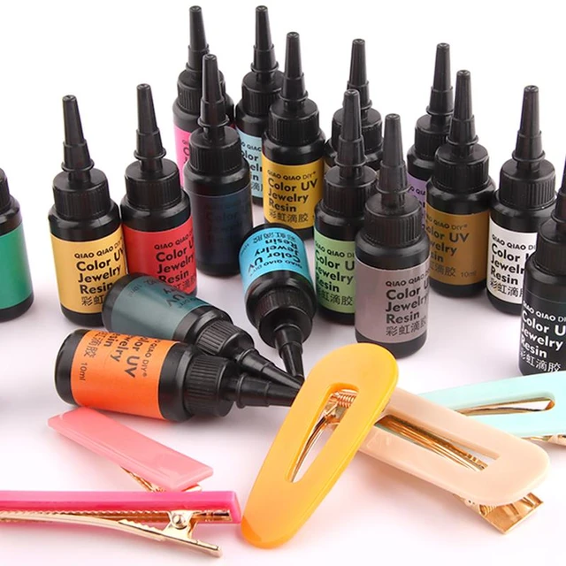 Multi-Colored Resin Epoxy UV Resin Gel Glue Set For DIY Design Silicone  Mold Pendants Earrings Necklace Bracelets Charms Making, No Pigments  Needed