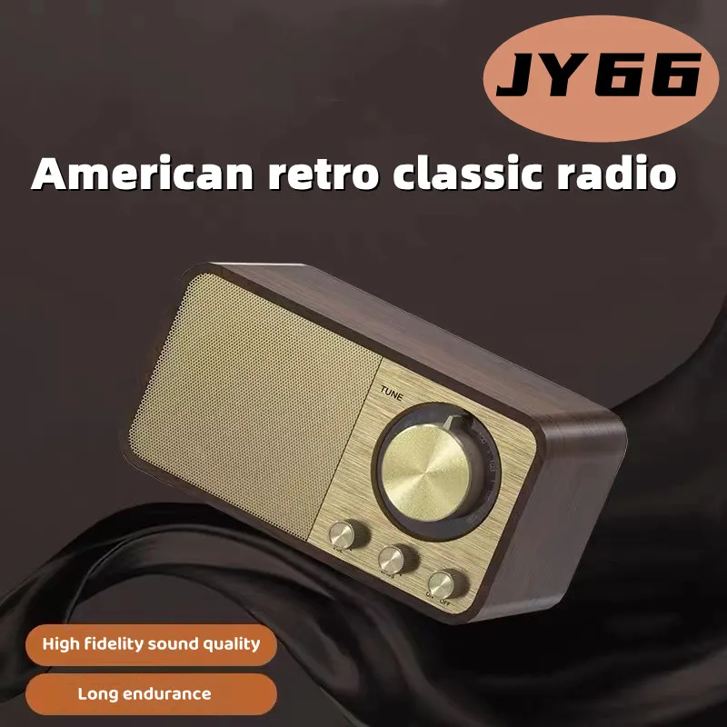 Bluetooth Speaker Portable Speaker Audio Speakers Wooden Bluetooth-Compatible 5.0 Speaker Retro Classic Soundbox Stereo Surround Super Bass Subwoofer AUX FM Radio For Computer PC