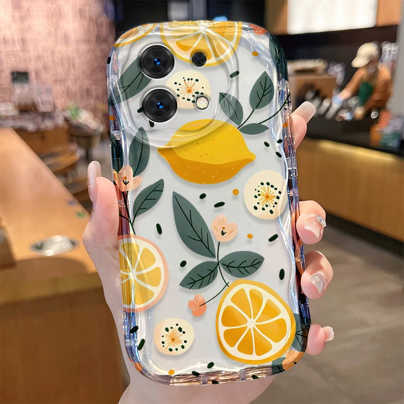Avocado Lemon Soft Silicone Phone Case Cover