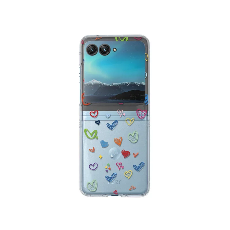 Ultra-Durable Transparent Folding Phone Case - Shockproof Hard Cover Accessory
