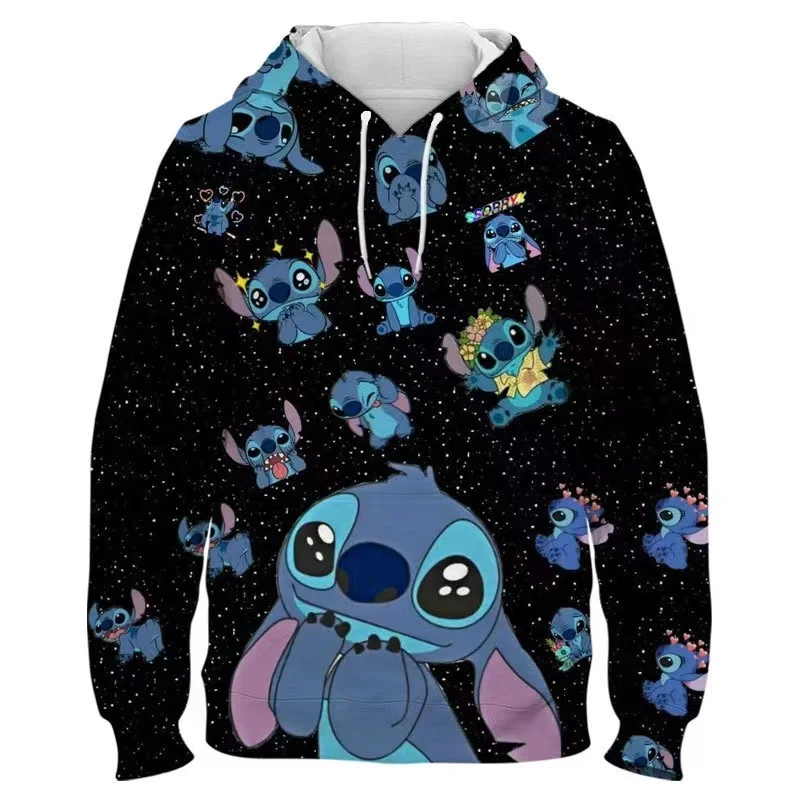 thumbnail image 1 of Sudadera con capucha para hombre, otoño e invierno, nueva, 2024, con estampado 3D de Disney Stitch, estilo casual, moda callejera, sudaderas con capucha para hombre, 1 of 5