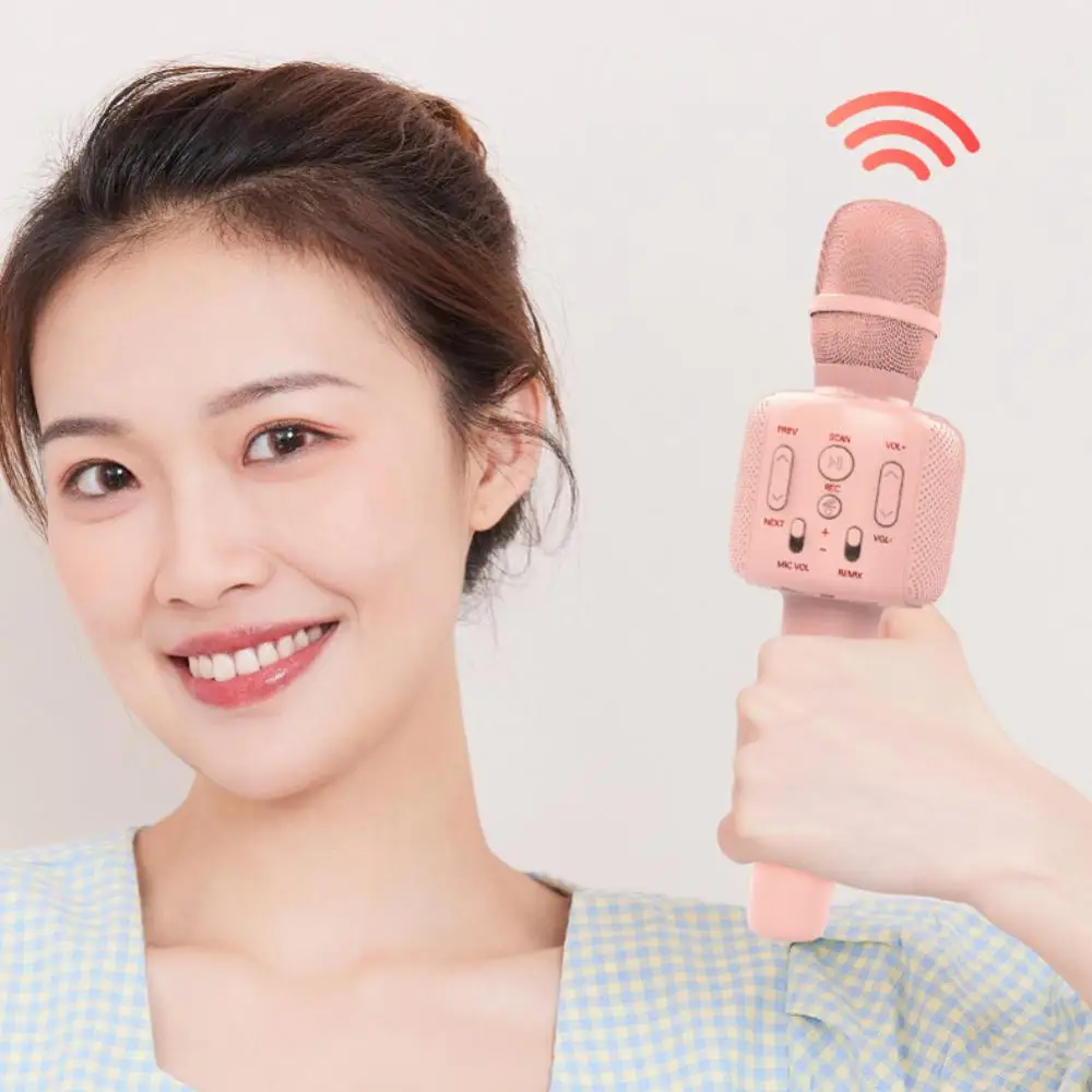 무선 노래방 마이크 버전 5.0 노래 녹음기, 어린이용 휴대용 마이크, 홈 파티 음악 플레이어