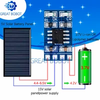 1-10 pièces SD05CRMA MPPT contrôleur de Charge solaire 1A 4.2V 3.7V 18650 LiPo Li-ion Module de batterie au Lithium panneau solaire de Charge de batterie 1