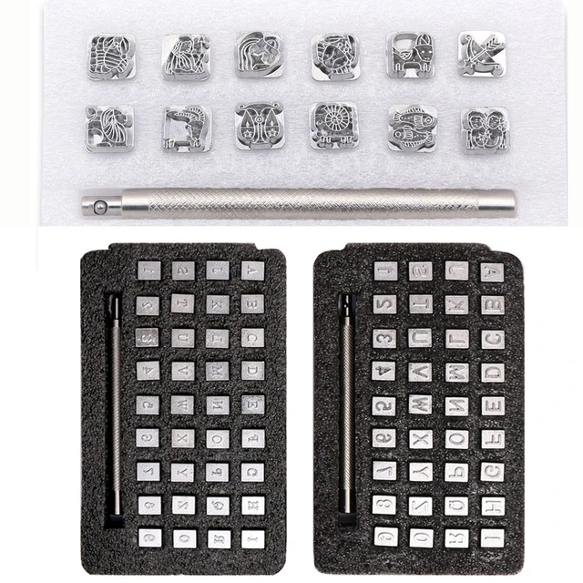 Metal Stamping Punch Kit Alphabet Letter Number Stampers Tools DIY