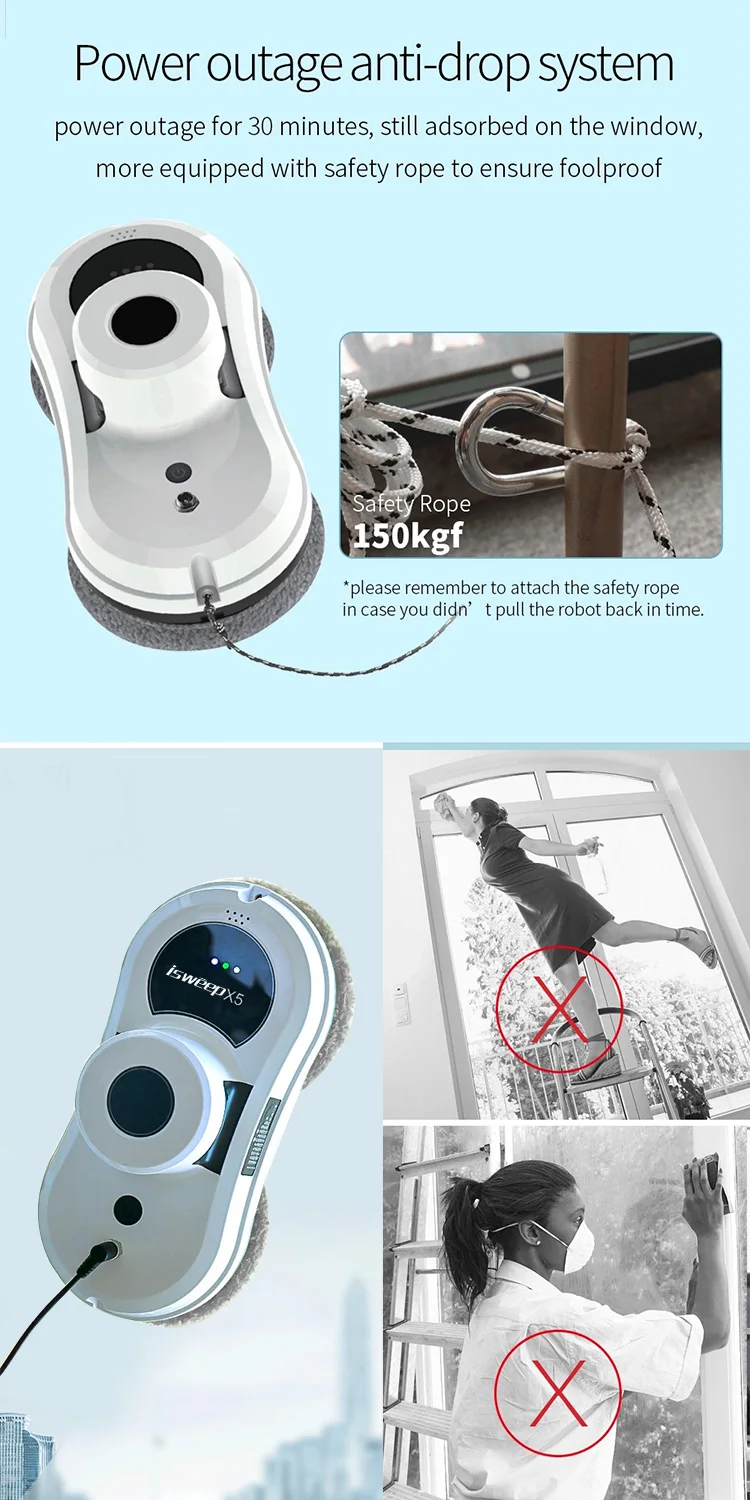 Description Picture 6 of itemCustomized Battery Window Cleaning Robot For Cleaning Windows
