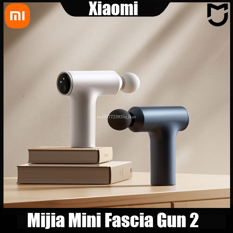 XIAOMI Mijia Mini Fascia Gun 2 18kg Thrust Brushless Silent Motor 3 Massage Heads Relax the Body Portable Muscle Massage Gun