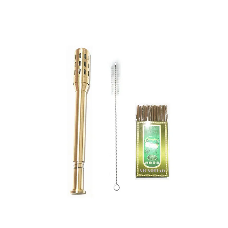 Moxibustion Box Household Pure Copper Warm Moxibustion Rods Face Eye Special Moxibustion Stick Apparatus 4 mm