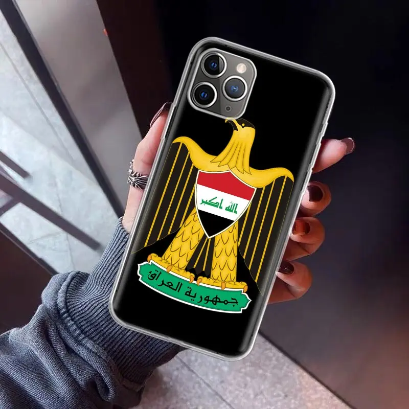 clear iphone 12 mini case Iraqi Iraq National Flag Phone Case For Apple iPhone 11 13 Pro 12 Mini SE X XR XS Max 6 6S 7 8 Plus Pattern Soft TPU Back Cover iphone 12 mini wallet case