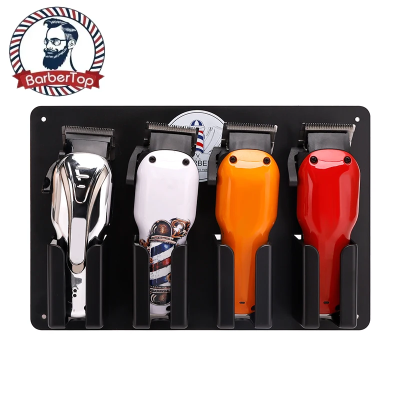 

Barbershop Wall Electric Clipper Rack Hair Cutter Stand Barber Station Trimmer Shaver Holder Resist Heat Cutting Machine Stand