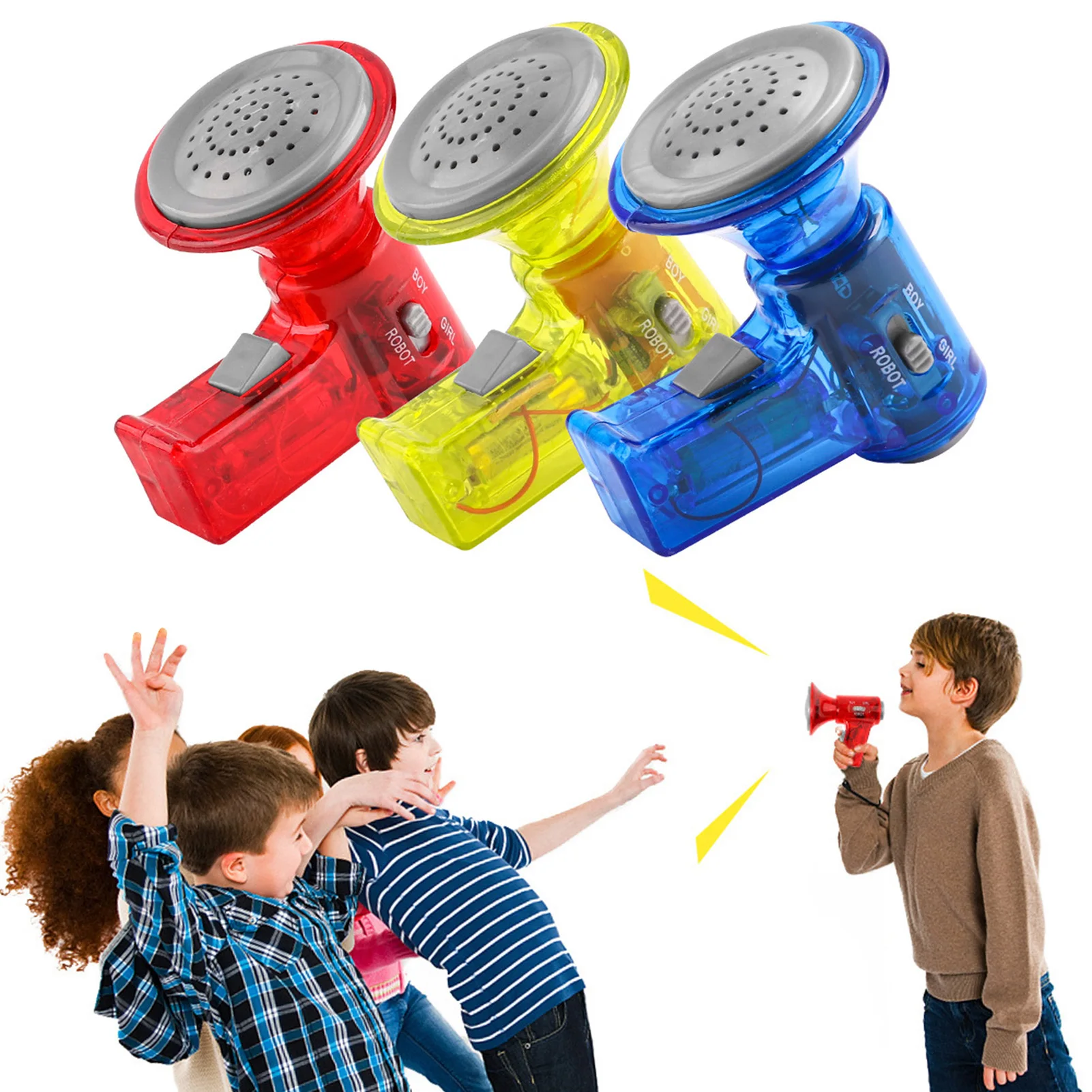 HOT SALE Funny Multi Voice Changer Amplifier 3 Different Voices Fun Toy Speaker Kids Educational Toys For Children Girl Gift 5