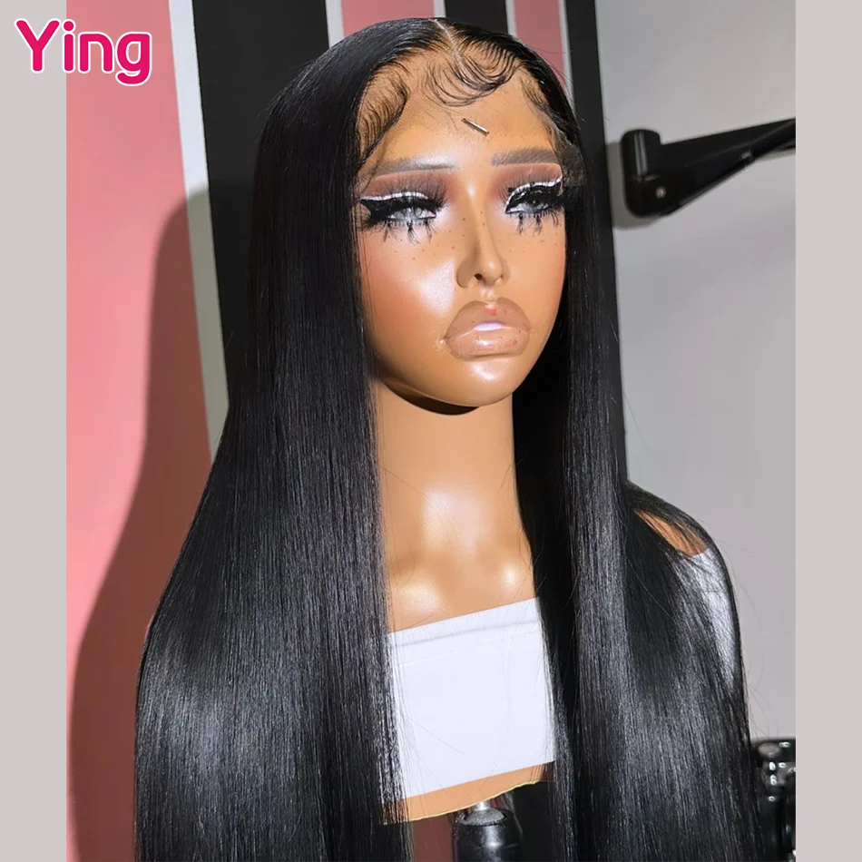 34 36 Inch Bone Straight Human Hair 200% Red Root Omber Black 13x4 13x6 Lace Frontal Wig PrePlucked 5x5 Closure Wigs For Woman