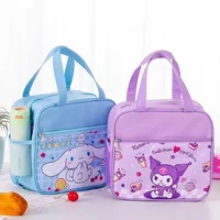 Sanrio Kawaii Meal Insulated Bag for Kids Cute Cartoon My Melody Kuromi Lunch Box Bag  Portable Food Storage Bag 1