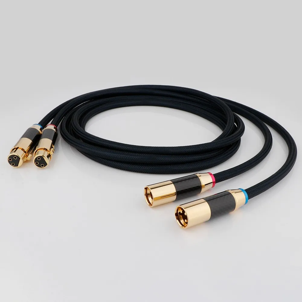

1 Pair 3 Pin HiFi Interconnect Cable XLR-m (Male) to XLR - F (Female) HiFi Balanced Audio Cable Microphone Cable Mic Wire