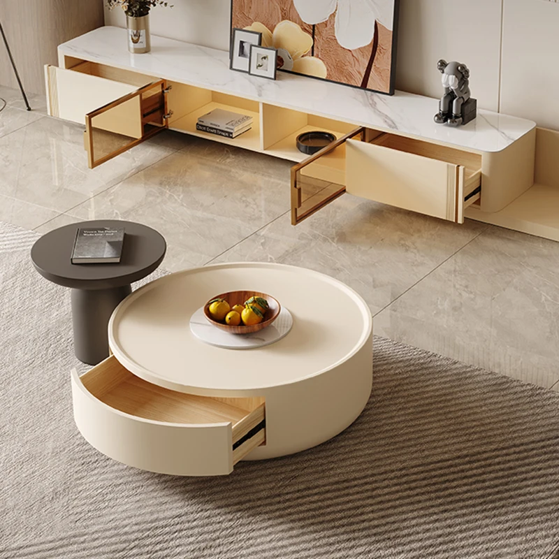 Floor Modern Mobile Side Table Design Luxury Neat Funky Coffee Tables Minimalist Elegant Meuble De Salon Living Room Furniture