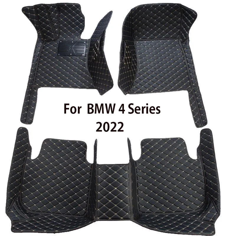 

Car Floor Mats For BMW 4 Series G26 Gran Coupe Four Doors 2022 Custom Foot Pads Automobile Carpet Cover Interior Accessories