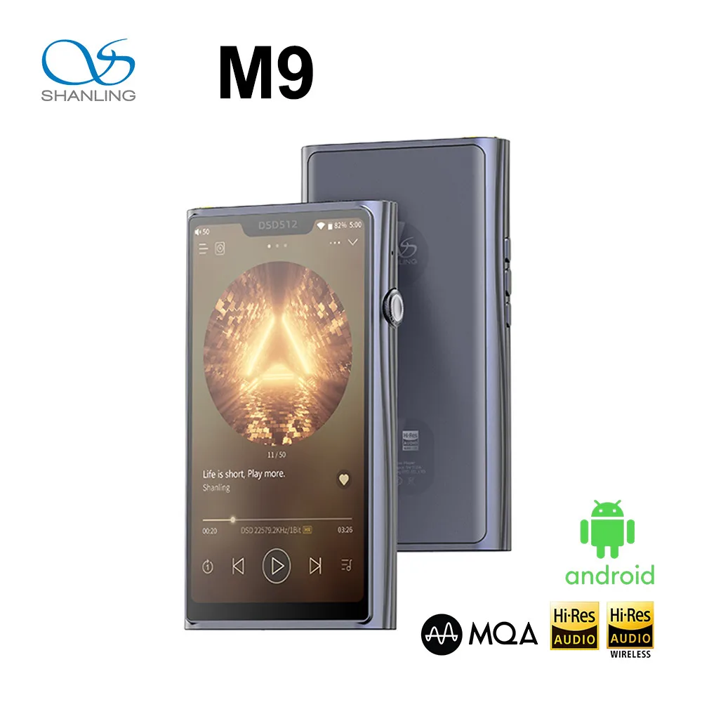 

Shanling M9 Android Portable Music Player MP3 AMP Dual AKM AK4499EQ DAC Chips Bluetooth 5.0 LDAC DLNA/Airplay DSD512 MQA 16X