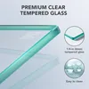 Pivot Tub Shower Door 34"×58", Folding Bathtub Shower Door with Tempered Glass Frameless Glass Shower Door Home Improvement 5
