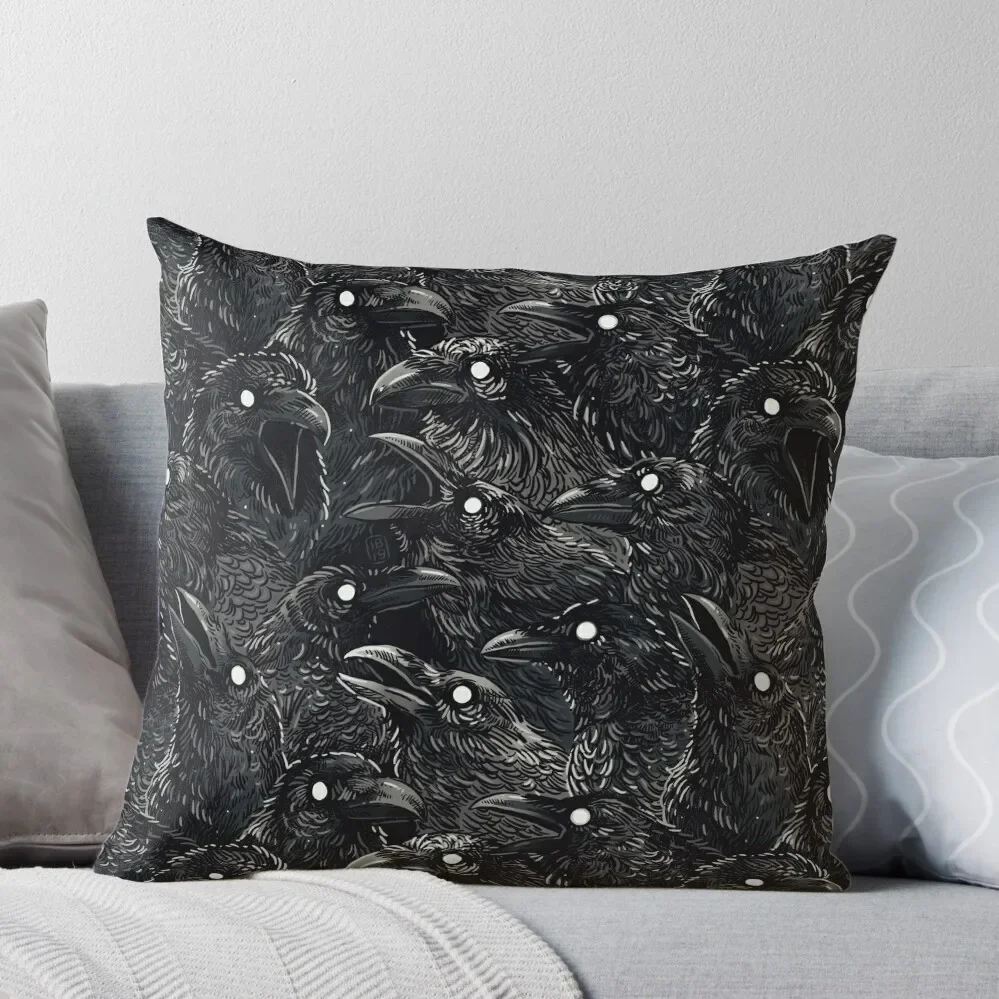 

Raven pattern 2 Throw Pillow Decorative pillowcase Cusions Cover