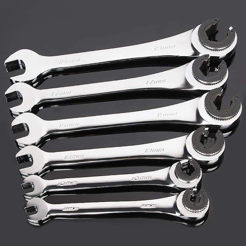 Tubing Flex Head Ratcheting Wrenches Set Tubing Ratchet Combination