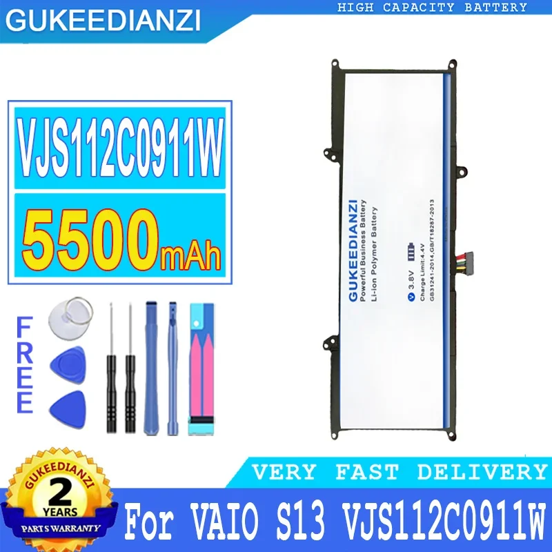 

Мобильный телефон батареи 5500mAh VJ8BPS52 для Sony VAIO S13 VJS112C0911W VJS132C0711B VJS131C0211S VJS1 аккумулятор большой емкости