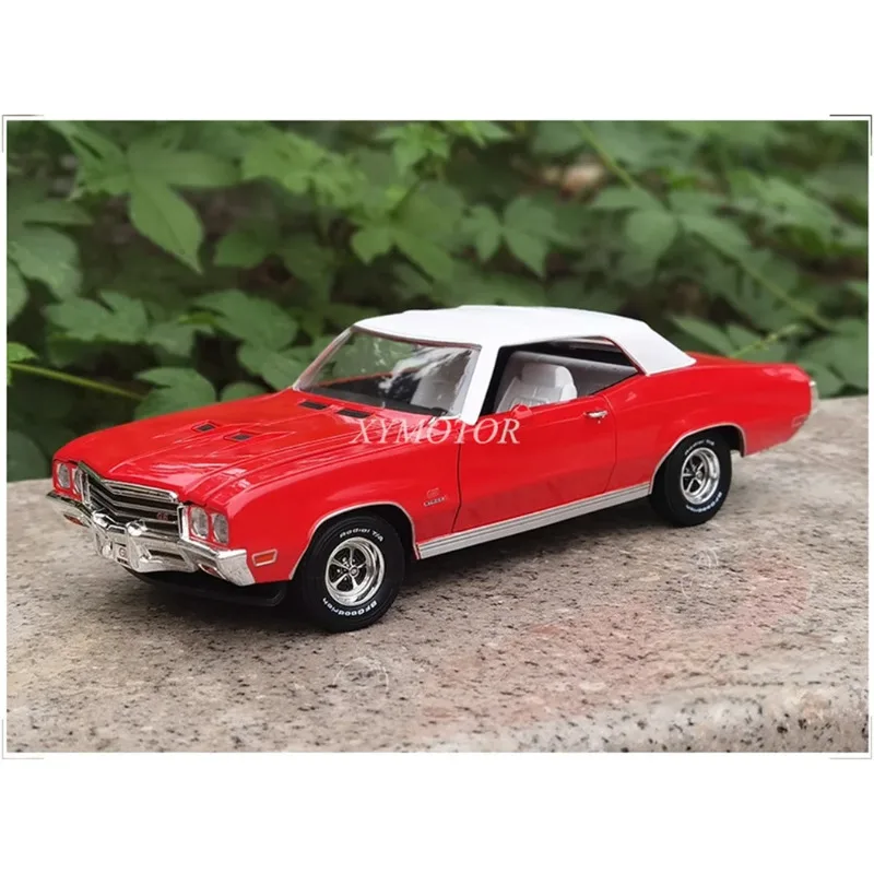 

1/18 For GM Buick SKYARK GS COMVERTIBLE 1972 Metal Diecast Model Car Kids Boys Gifts Hobby Display Collection Ornaments Red