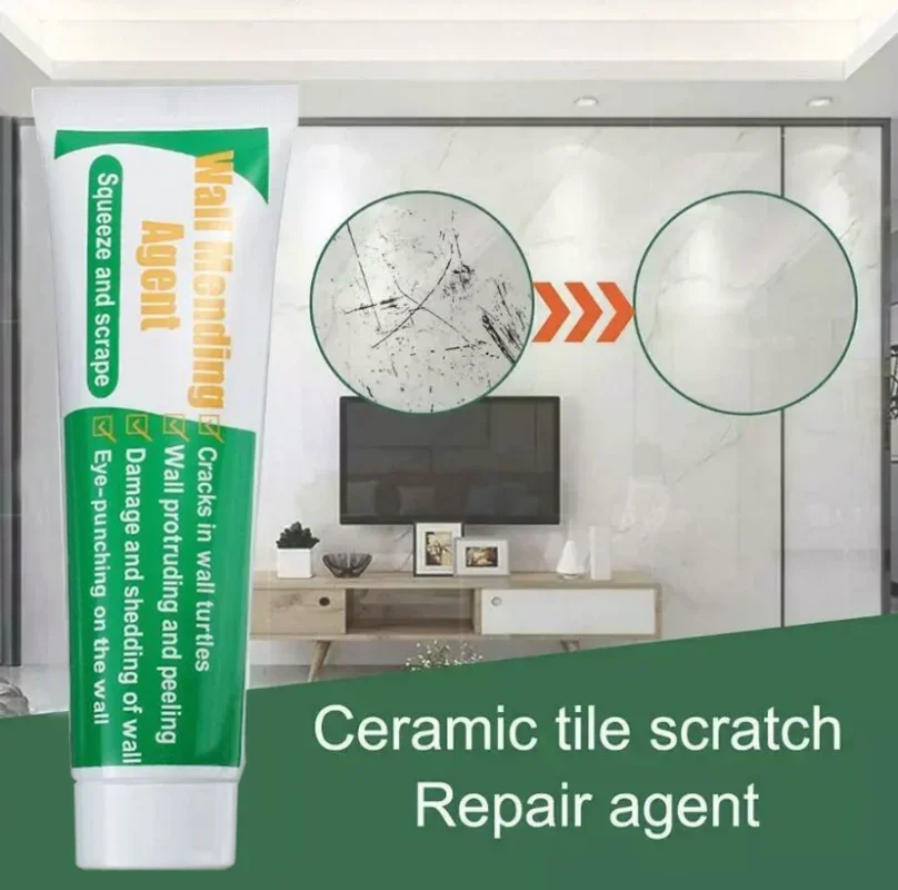 Wall Repair Agent 100g Wall Repair Cream with Scraper Paint Mouldproof Quick Drying Patch Nail Hole Restore