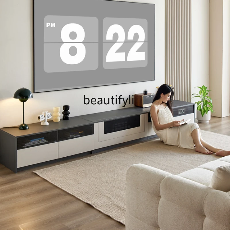 

Smart Electric Laser TV Dedicated TV Cabinet Modern Minimalist Living Room