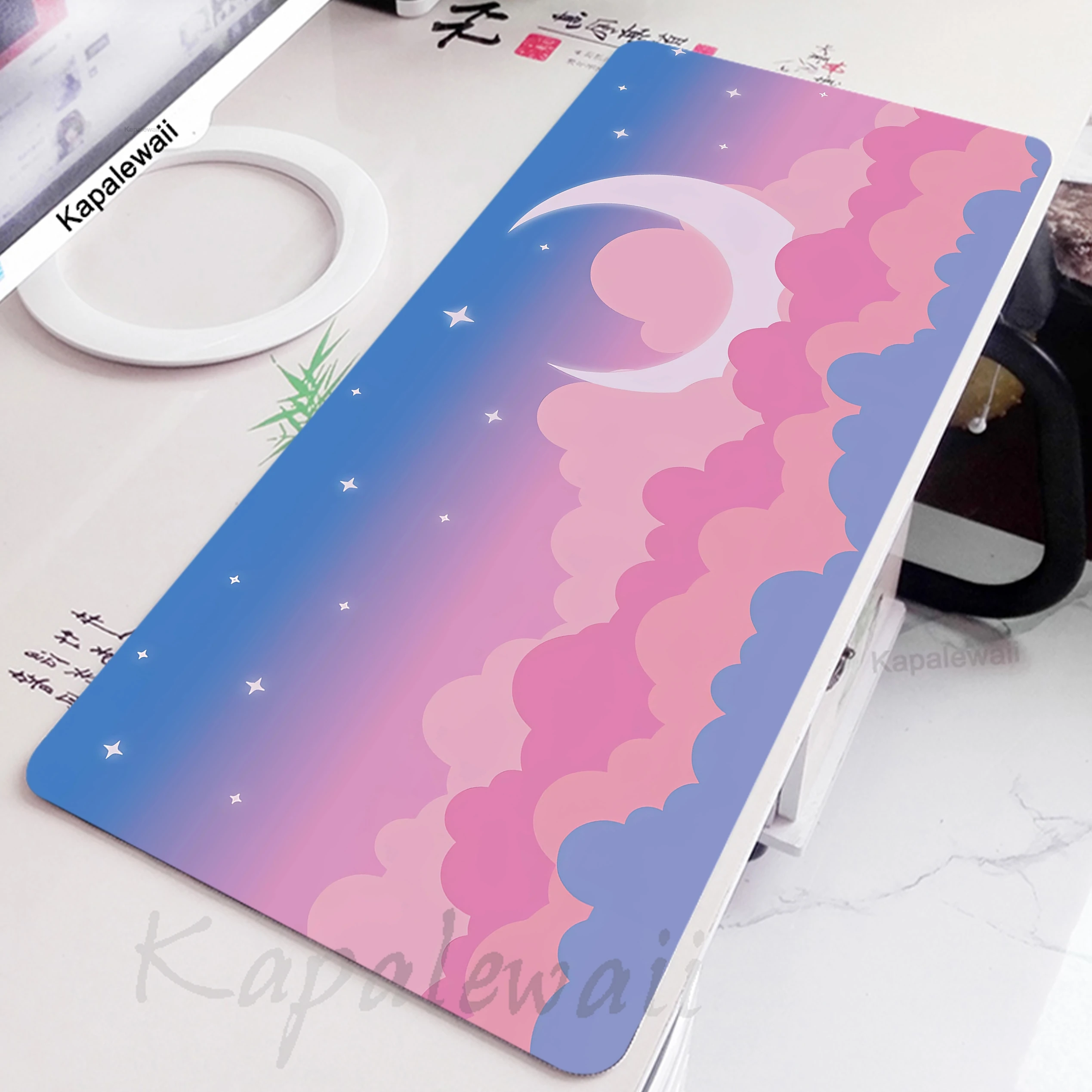 

Kawaii Pink Cloud Gaming Mouse Pad Computer Mouse Mat Gabinete Gamer Mousepad XXL Large Keyboard Pads Desk Mat 900x400mm