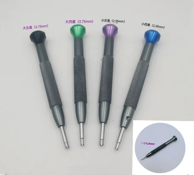 예비 팁이 포함된 고품질 5개 스테인레스 스틸 RM 시계 드라이버