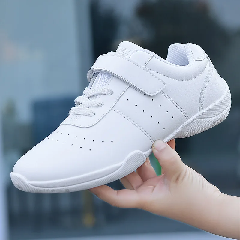 D05 Children's competitive aerobics shoes White cheerleading shoes Training and competition Dance