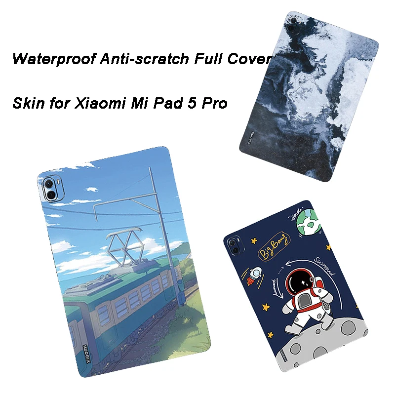 

3M Material Full Cover Watercolor Decal Skin For Xiaomi Mi Pad 5 Pro Aurora Cute Girl Matte Protector Sticker Film Case