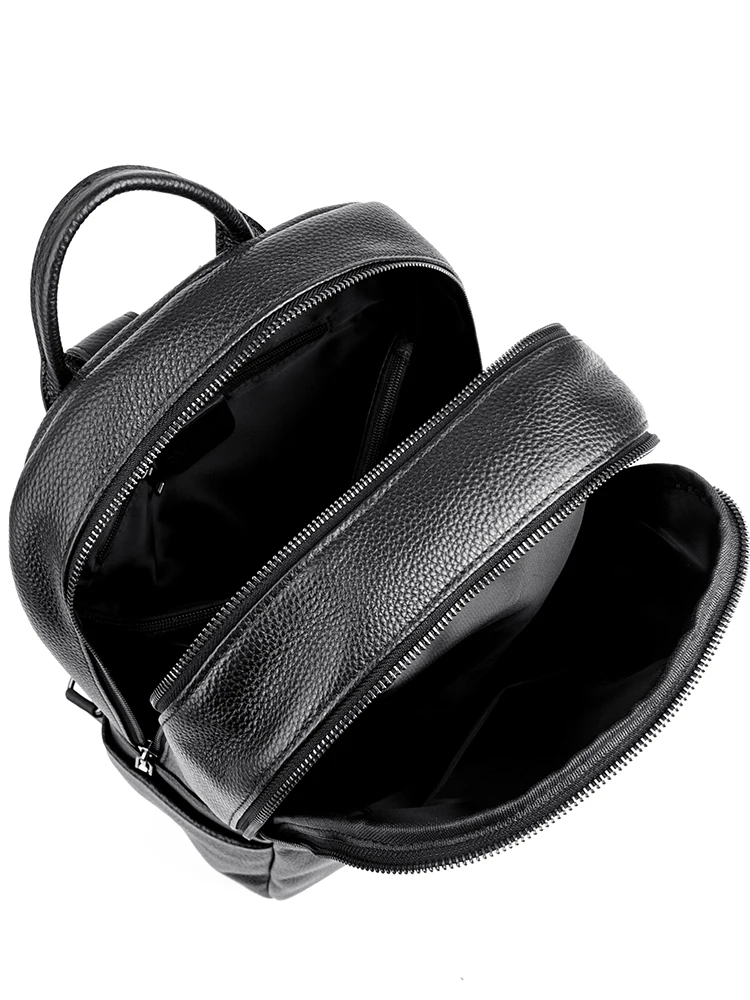 100% Genuine Leather Backpacks For Women Cowhide High Capacity Waterproof Backpack Trendy Women Bags Girl Travel School Bags 6