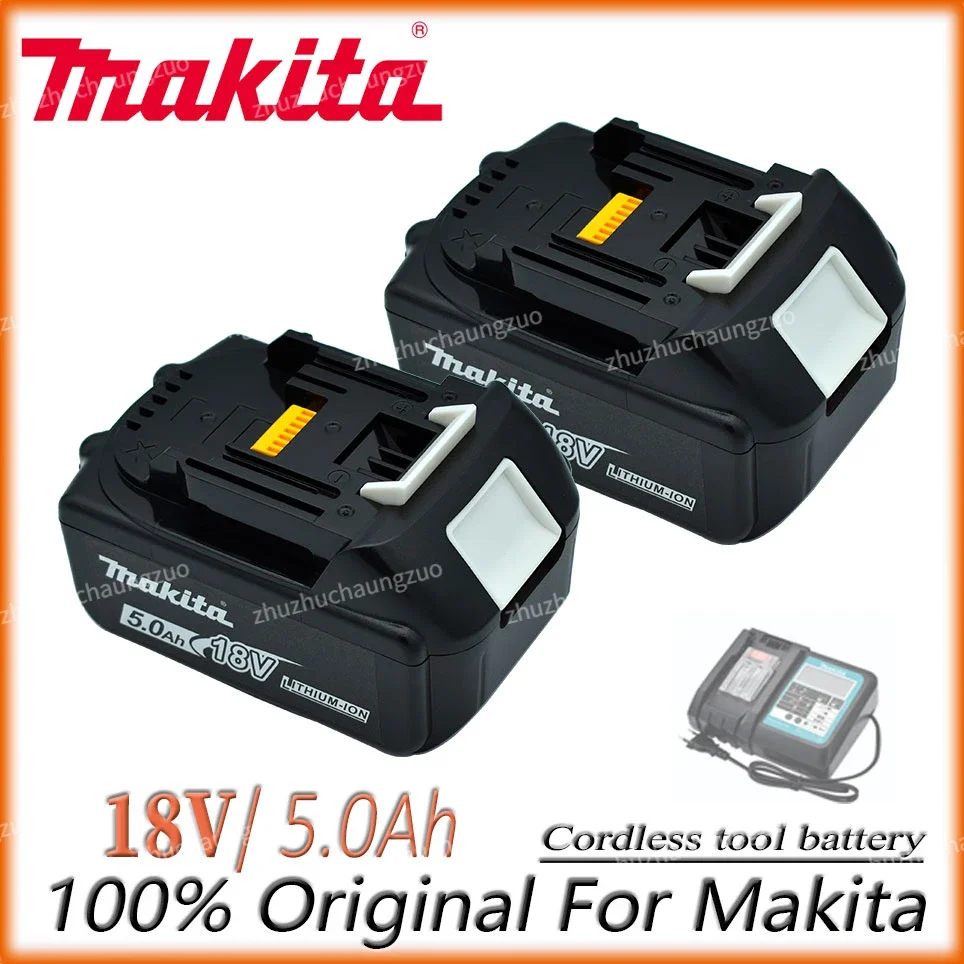 18V 5.0Ah Makita Originale Con Sostituzione Led Agli Ioni Di Litio Lxt Bl1860B Bl1860 Bl1850 Makita Batteria Ricaricabile Per Elettroutensili 5000
